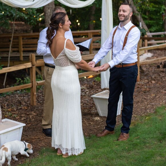 BHLDN Tadashi Shoji 'Rae' Ivory Wedding Dress - Picture 7 of 16